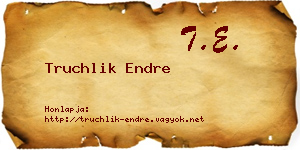 Truchlik Endre névjegykártya